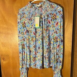 Boden Floral Print Blouse NWT